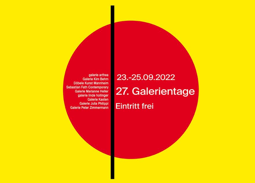 Grafik 27 Galerientage, vom 23.-25.09.2022, Eintritt frei