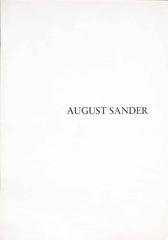 Publikation-Buchcover August Sander