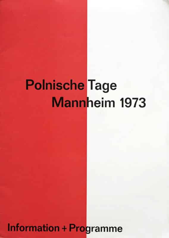 Publikation-Buchcover Polnische Tage Mannheim 1973, Information + Programm